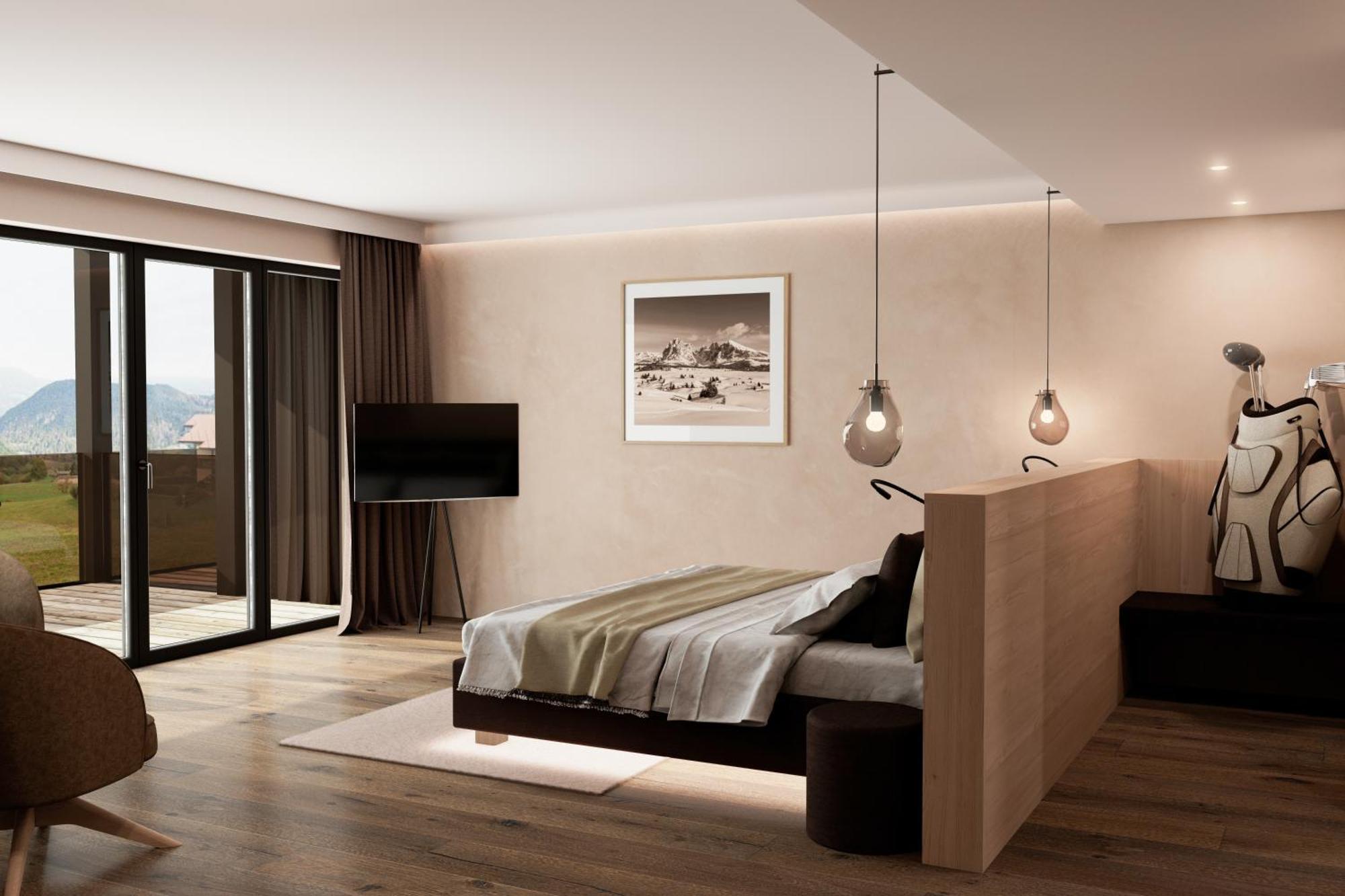 Hotel Alpenflora Castelrotto Ruang foto